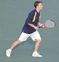 Sean Robb '01 ready for action.